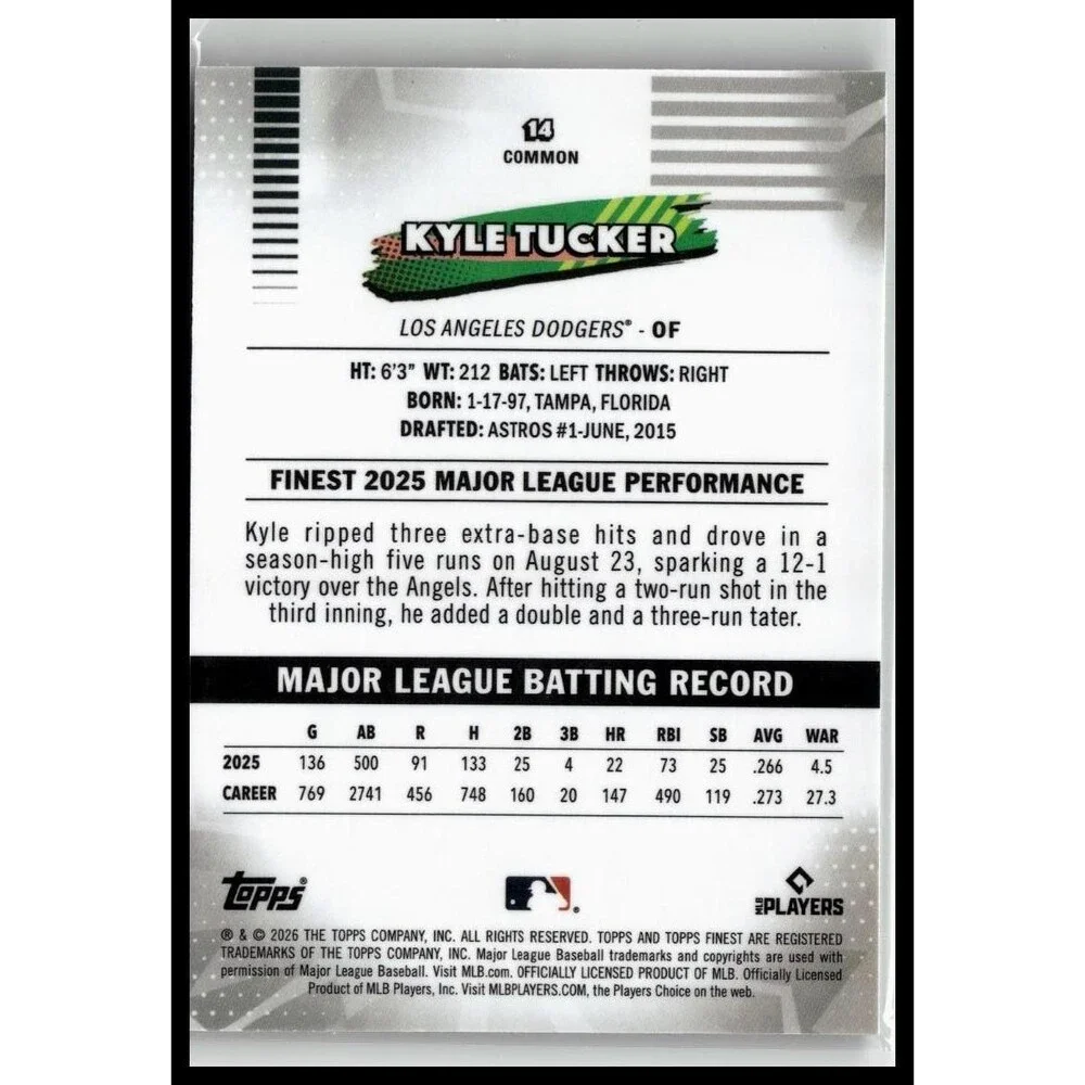 2026 Finest Kyle Tucker Geometric Refractors